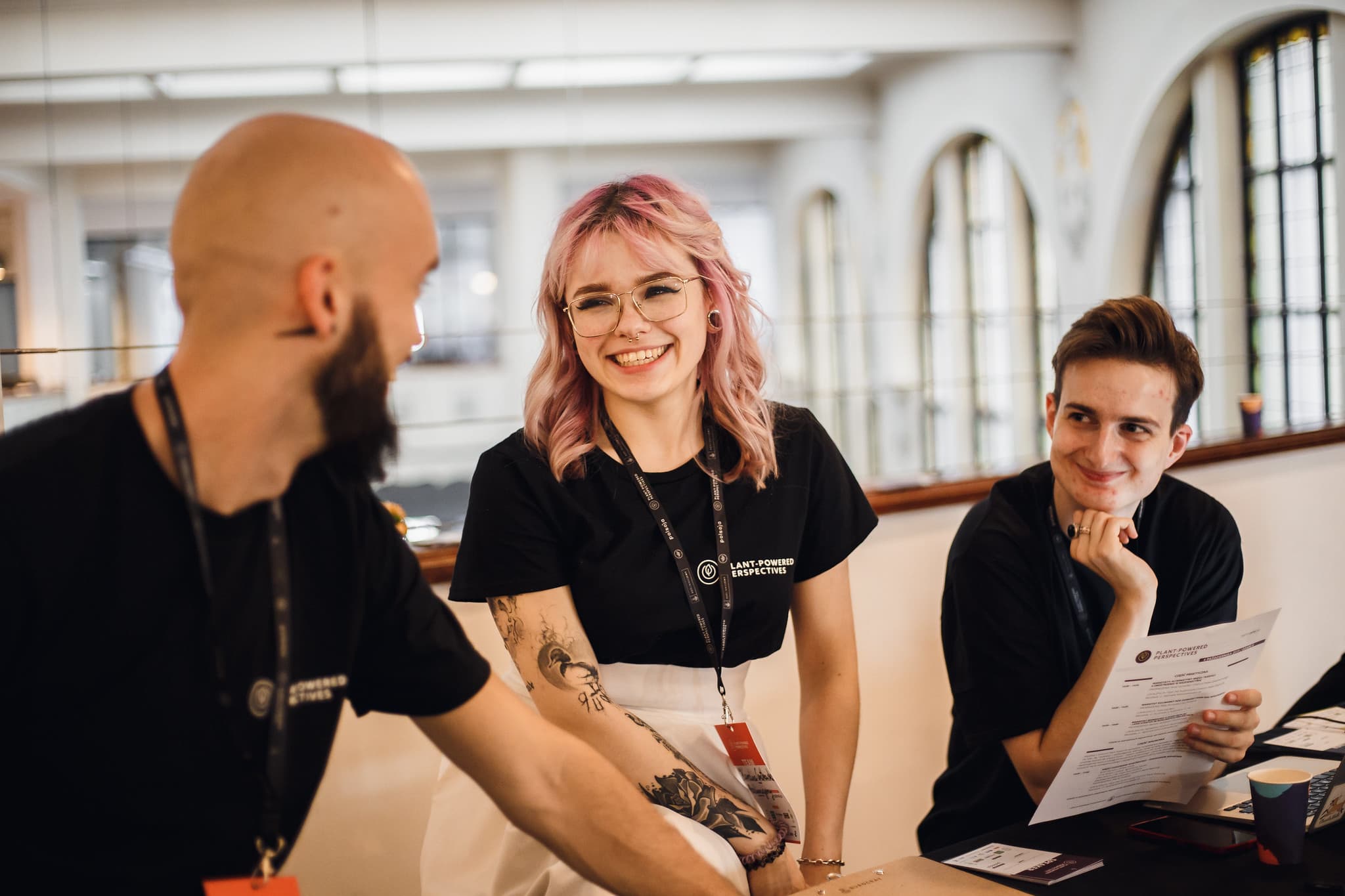 A young female activist smiling